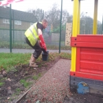 Recycled Rubberised Mulch Park in Wood End 4