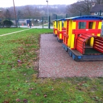 Recycled Rubberised Mulch Park in Llanasa 4
